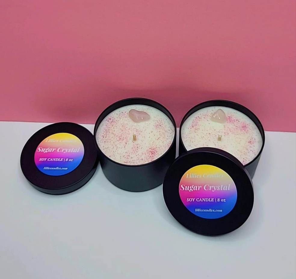 Sugar Crystal Soy Candle