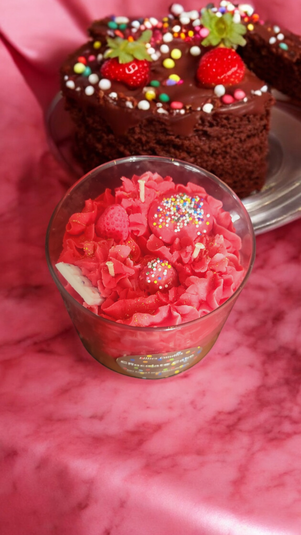 Chocolate Cake Candle