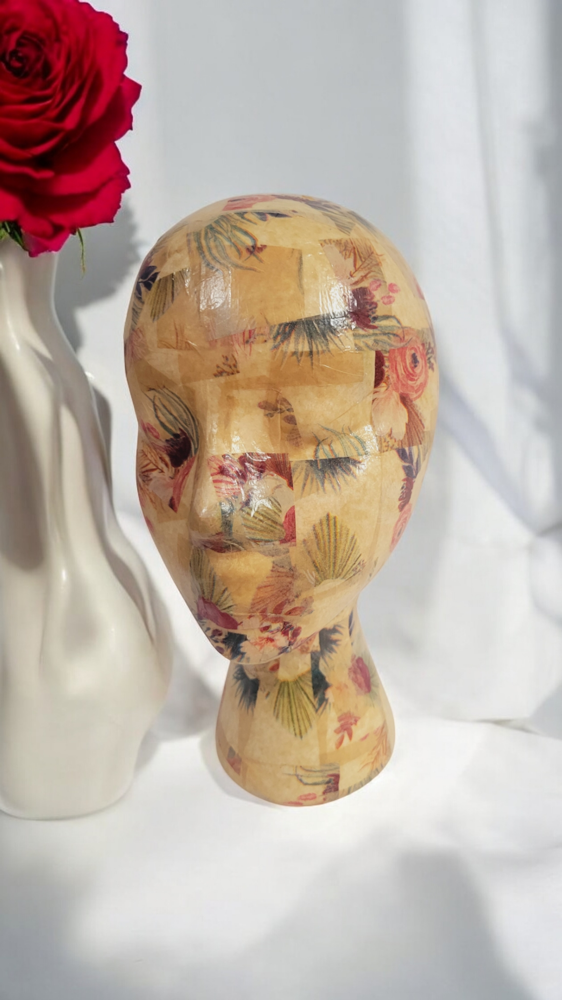 Decoupage Mannequin Head
