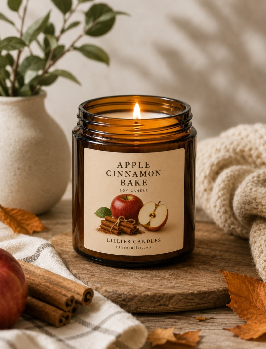 Apple Cinnamon Bake Soy Candle