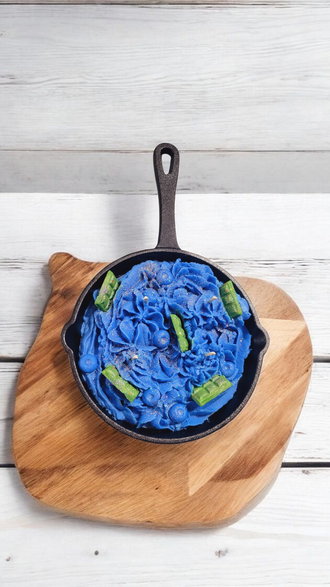 Blueberry Cheesecake Cast Iron Skillet Candle