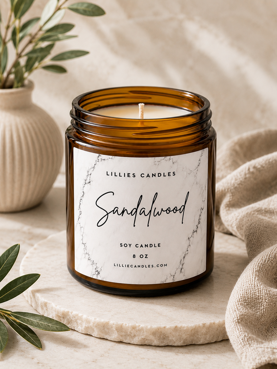 Sandalwood Soy Candle