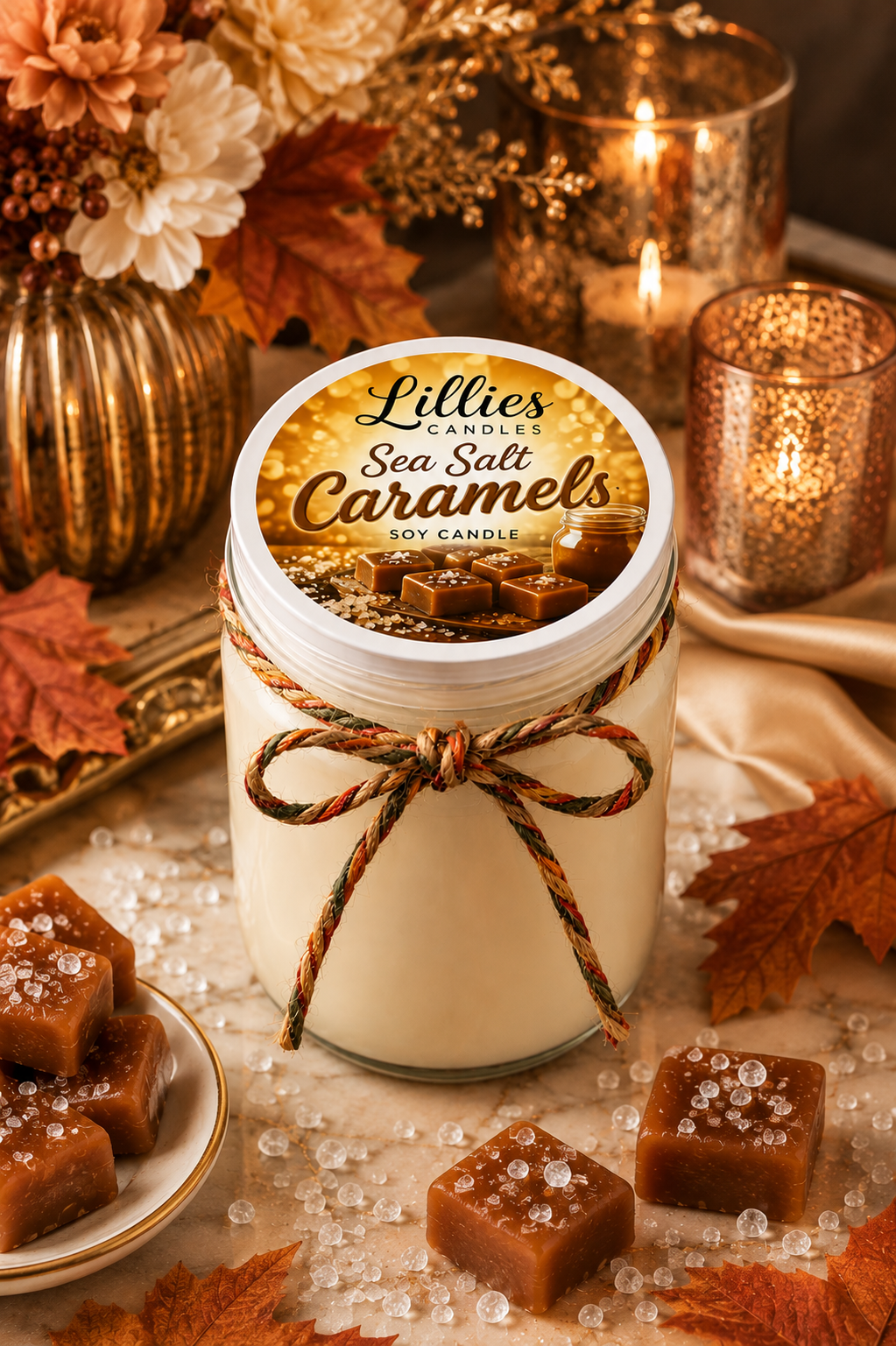 Sea Salt Caramels Soy Candle