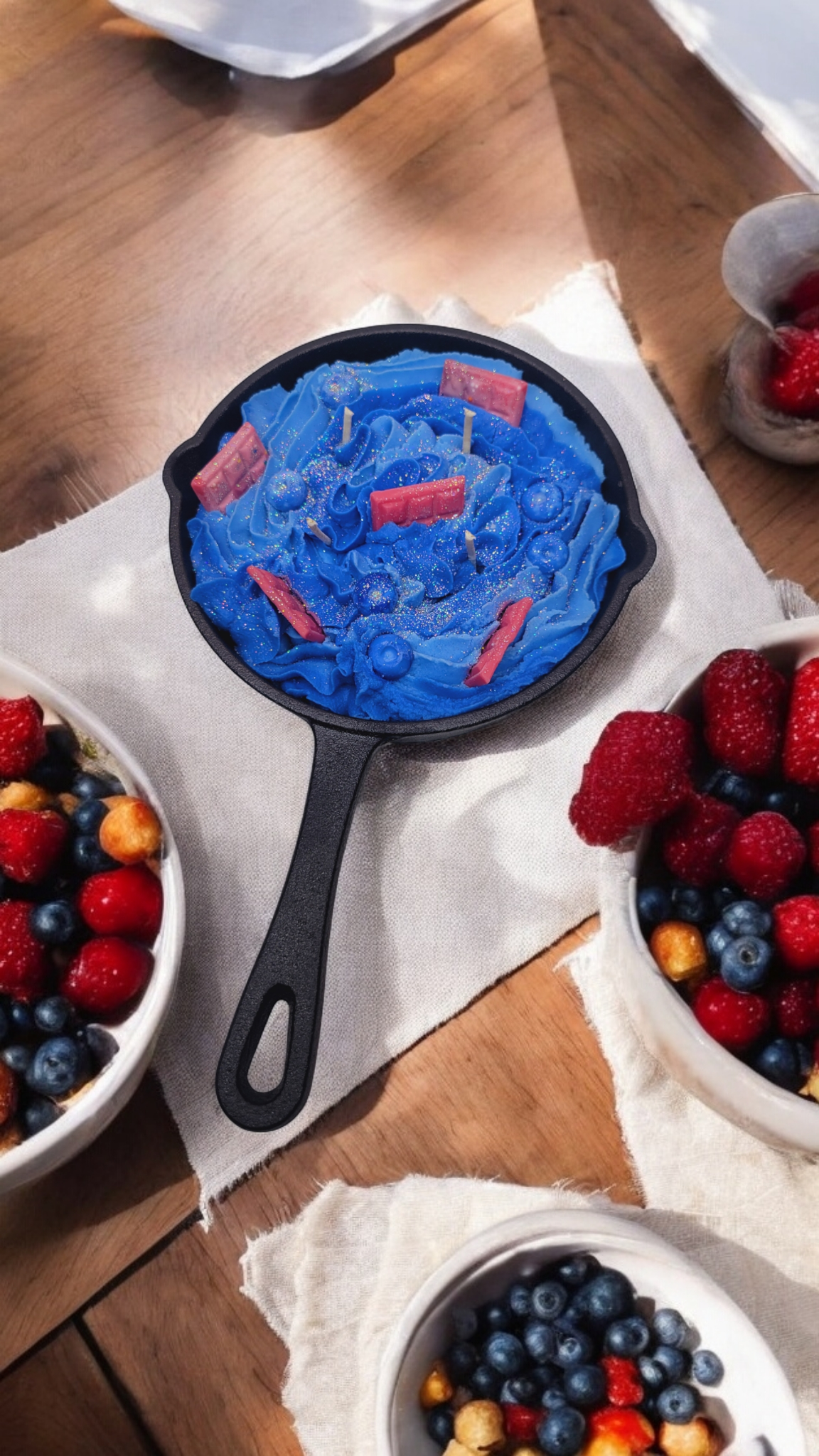 Blueberry Cheesecake Cast Iron Skillet Candle