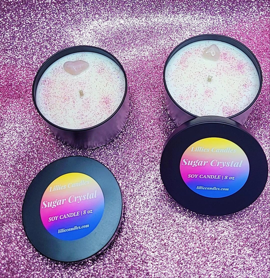 Sugar Crystal Soy Candle
