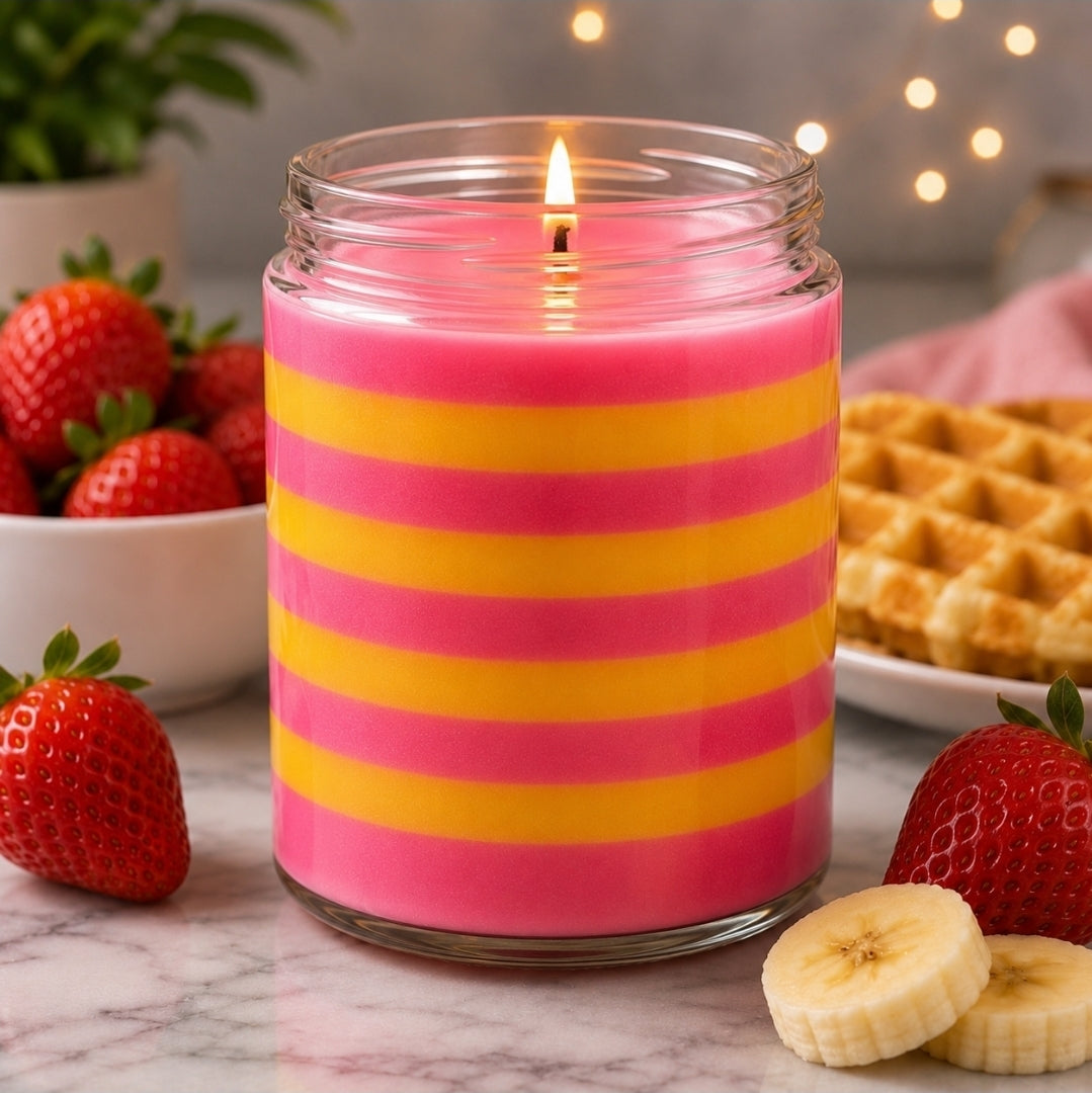 Strawberry & Banana Waffle Soy Candle
