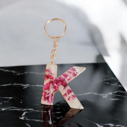 Foil letter Keychain