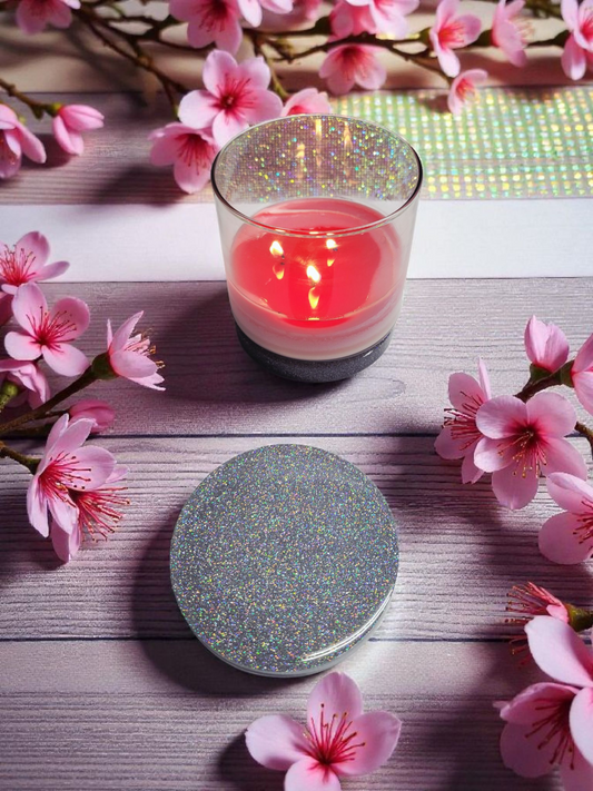 Holographic Glitter Coaster Set: Sparkling Coasters, Handmade Resin Coasters, Two Piece Set, Coasters For The Home
