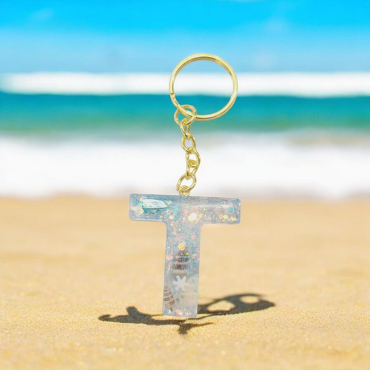 To the beach letter Keychain