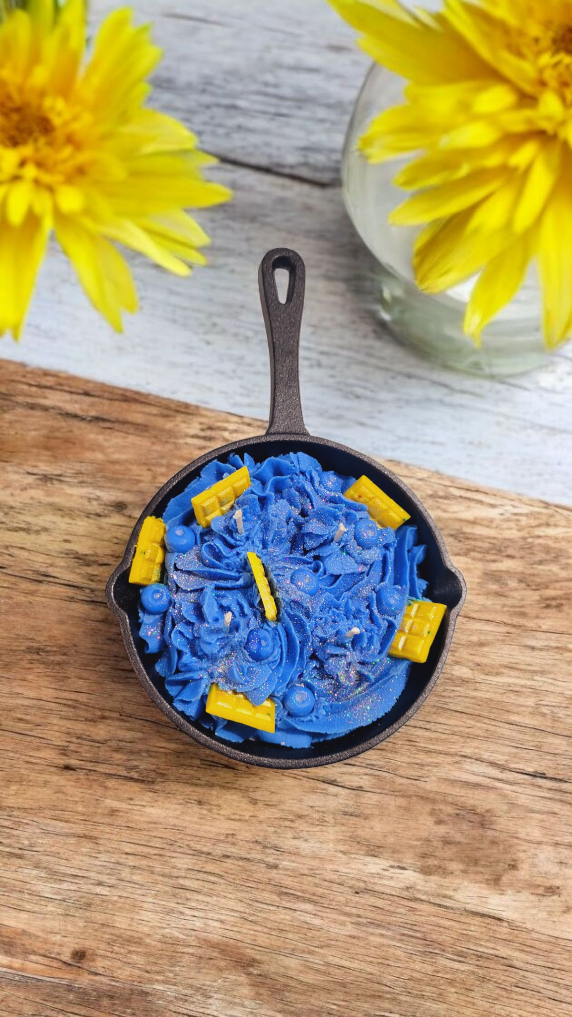 Blueberry Cheesecake Cast Iron Skillet Candle