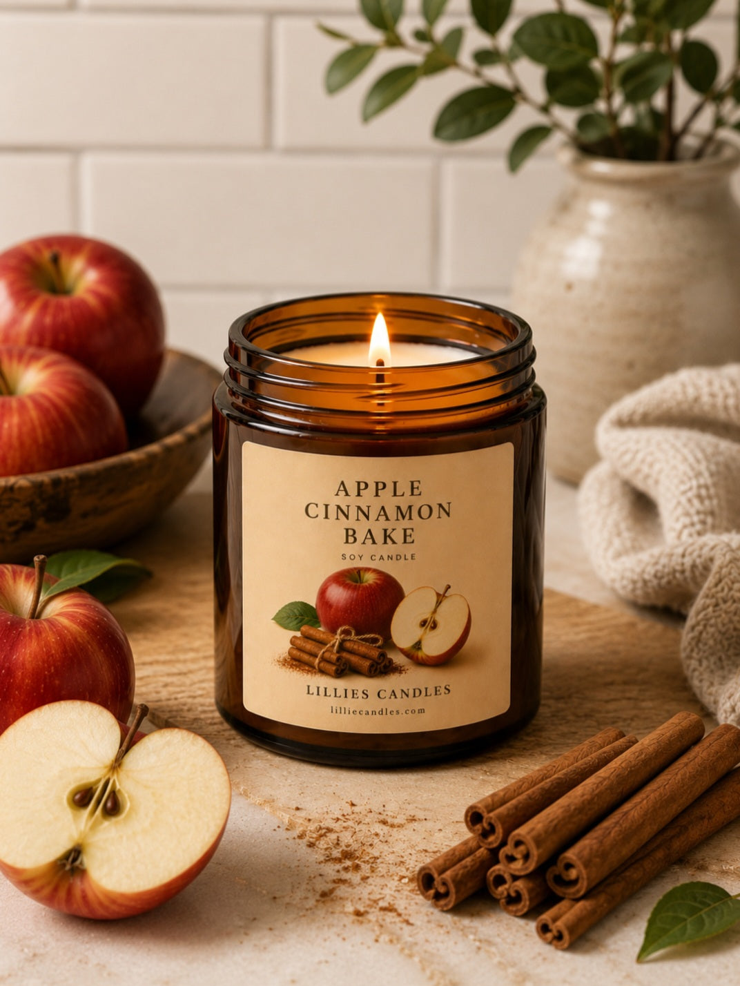 Apple Cinnamon Bake Soy Candle