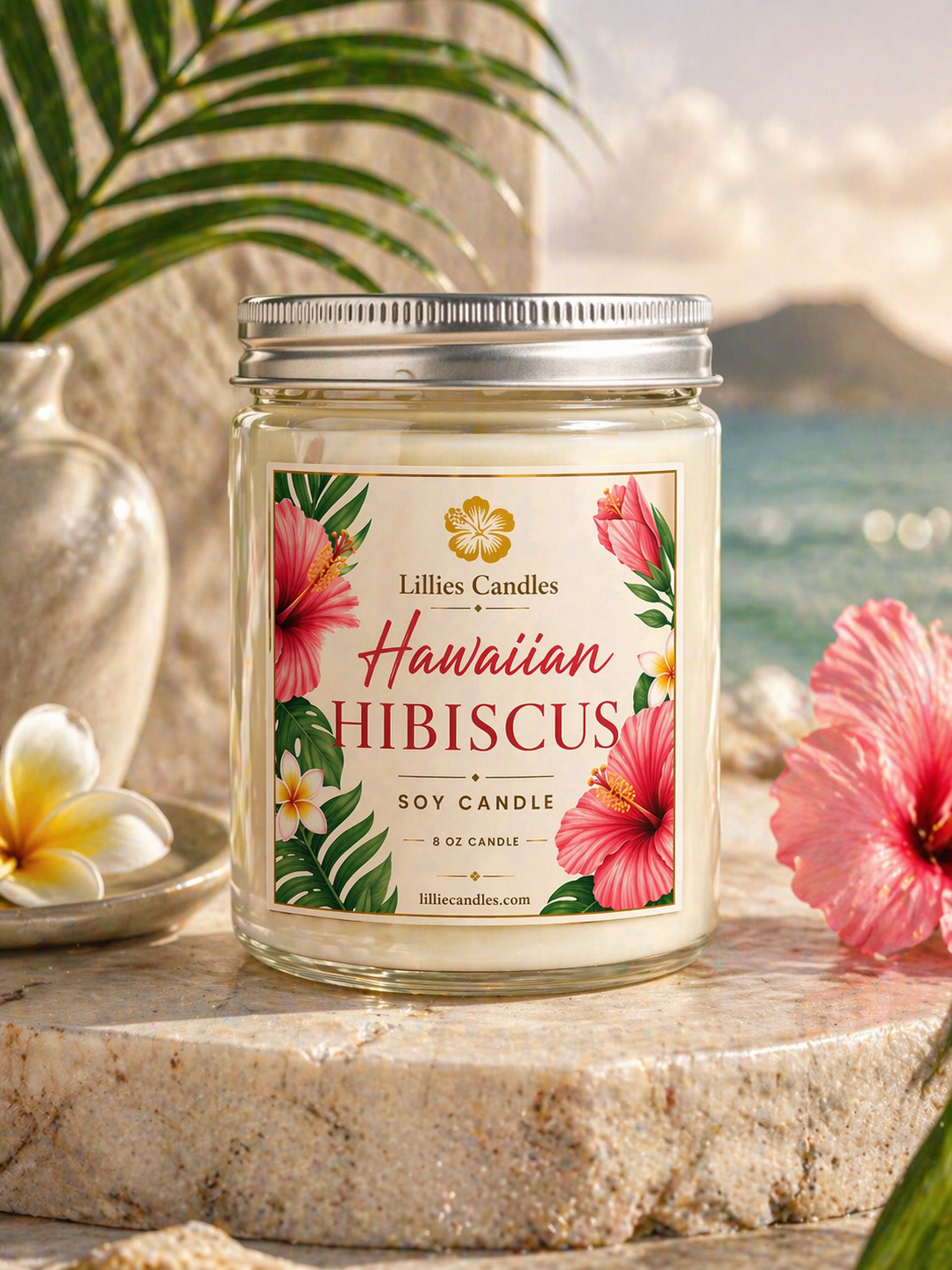 Hawaiian Hibiscus Soy Candle