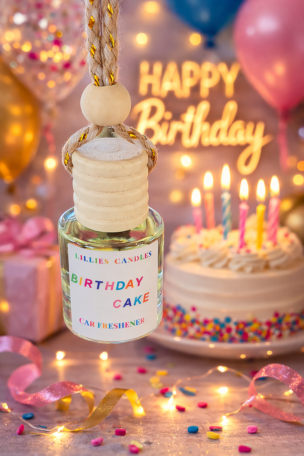 Birthday Cake Scented Car Freshener