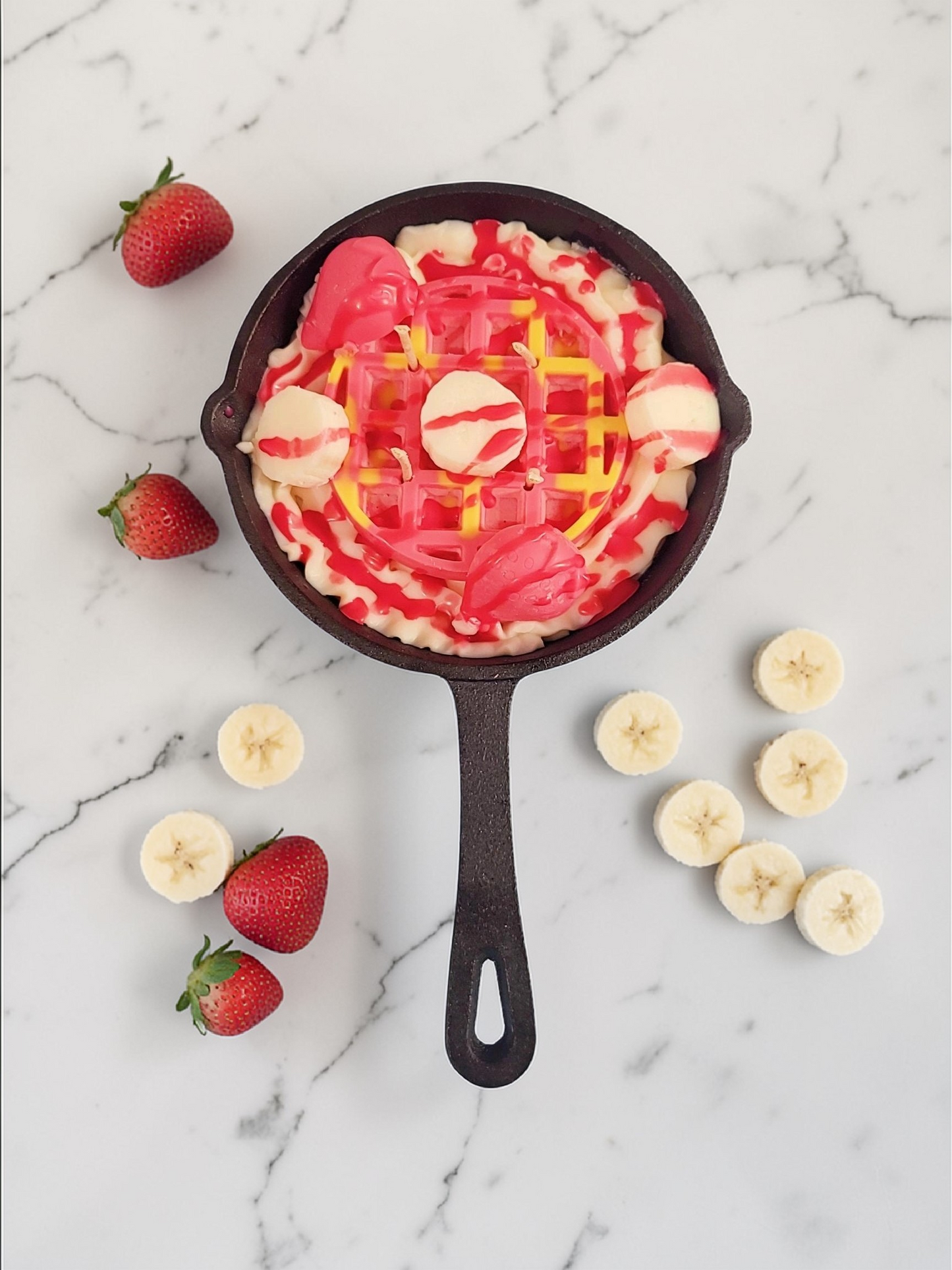Strawberry & Banana Cast Iron Skillet Soy Candle