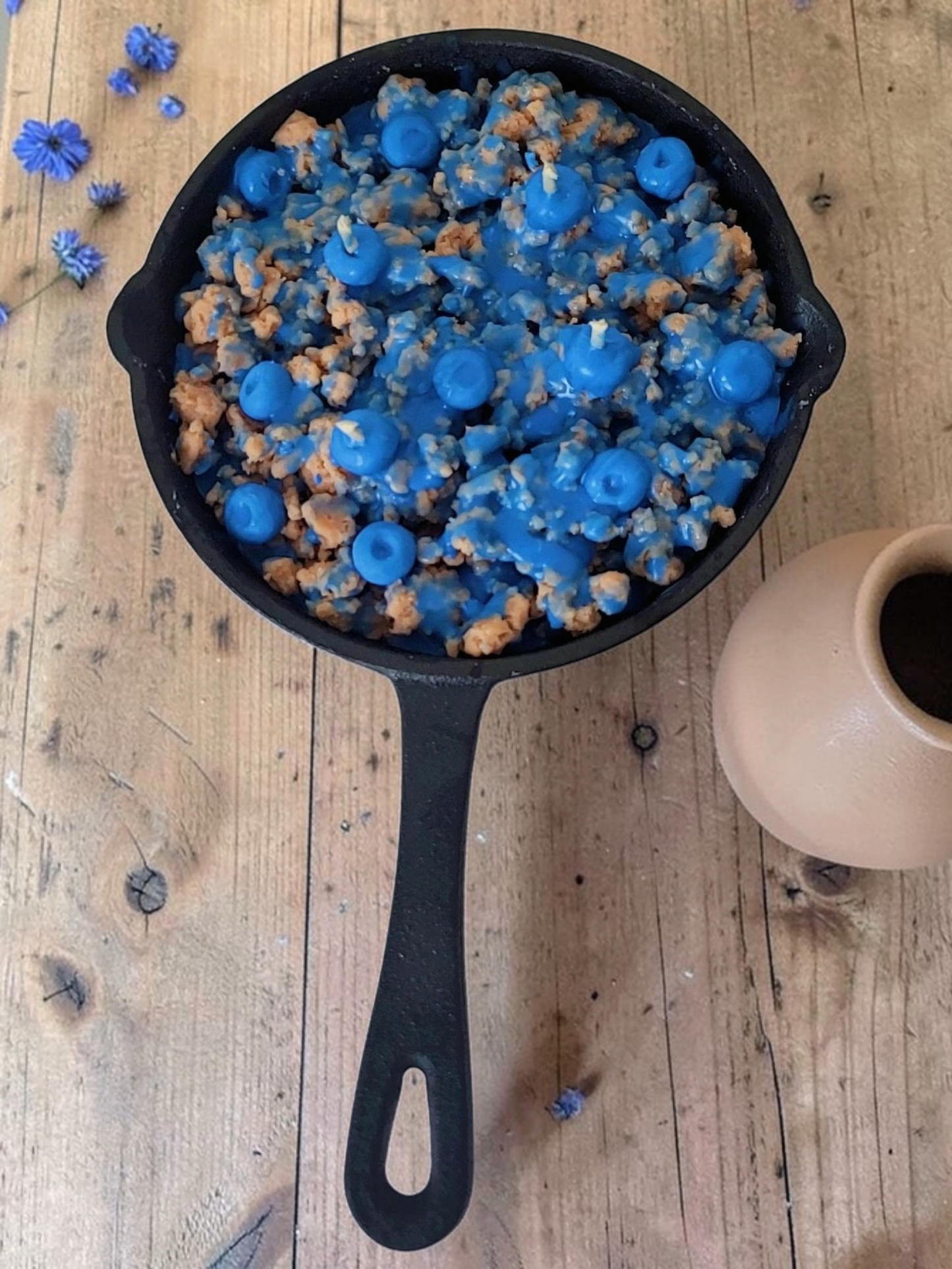Blueberry Cheesecake Cast Iron Skillet Candle