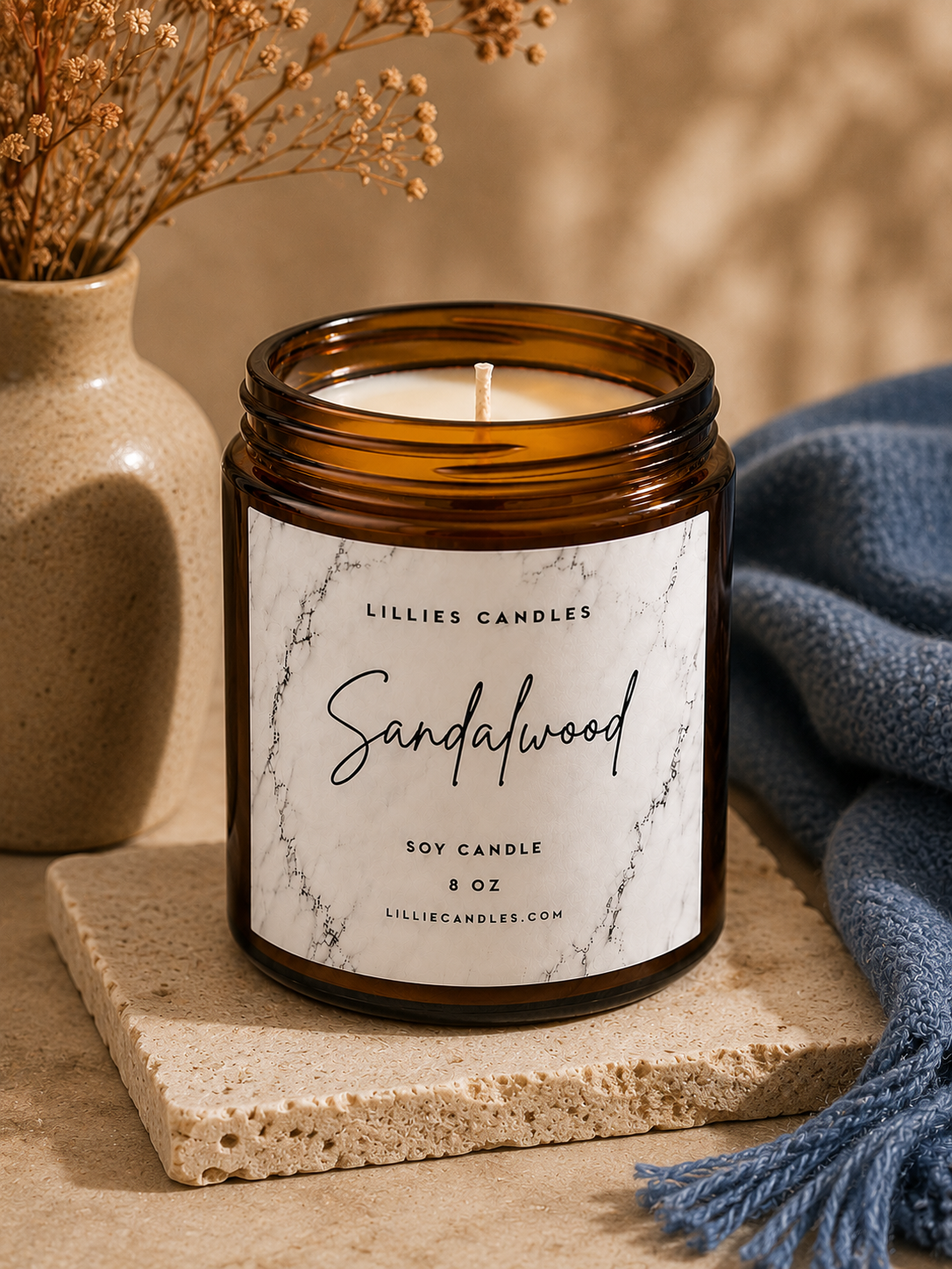 Sandalwood Soy Candle
