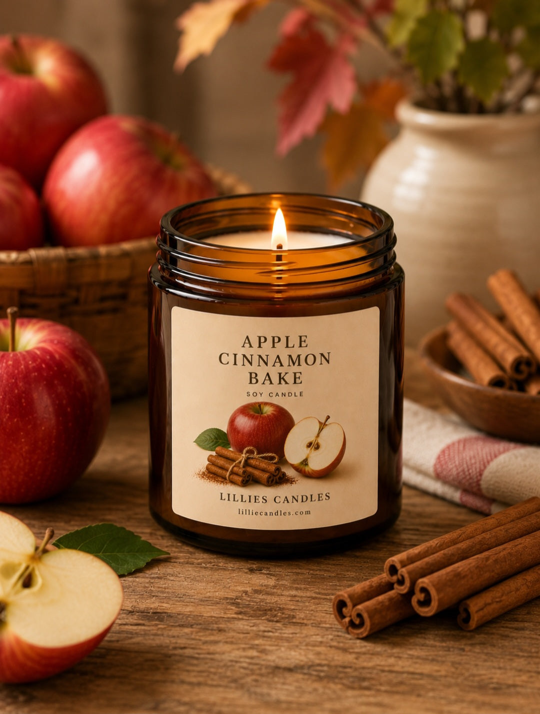 Apple Cinnamon Bake Soy Candle