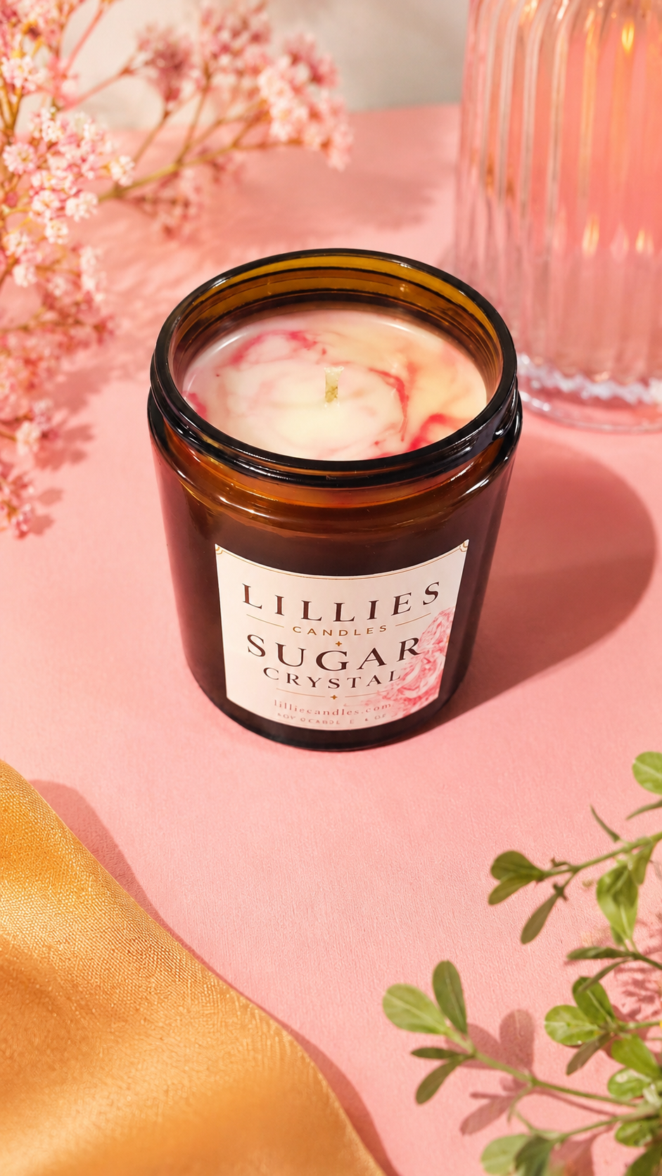 Sugar Crystal Soy Candle