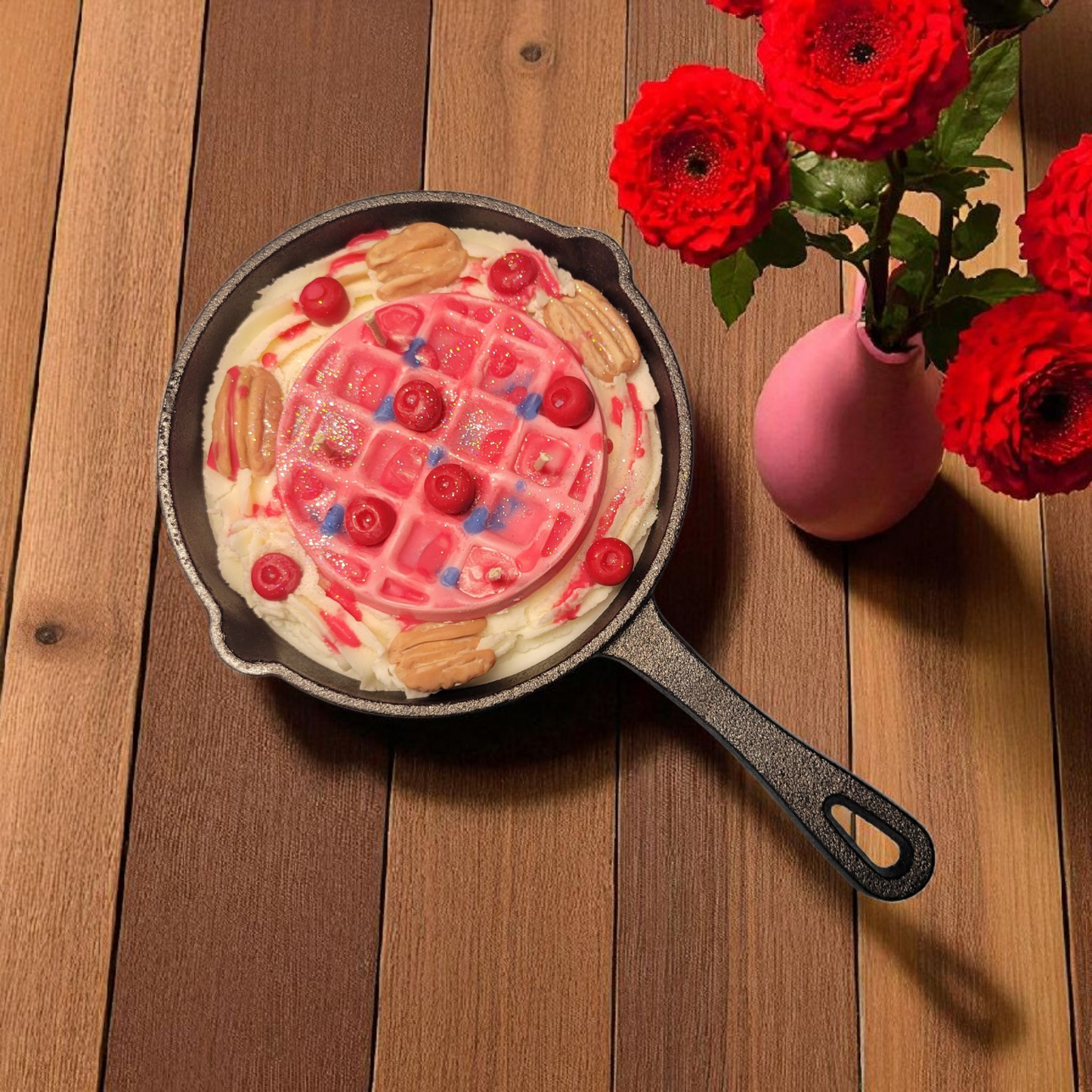 Waffle Bliss Cast Iron Skillet Soy Candle