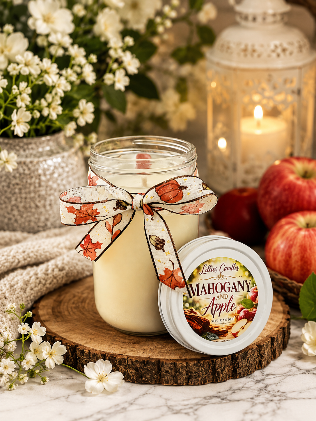 Mahogany and Apple Soy Candle