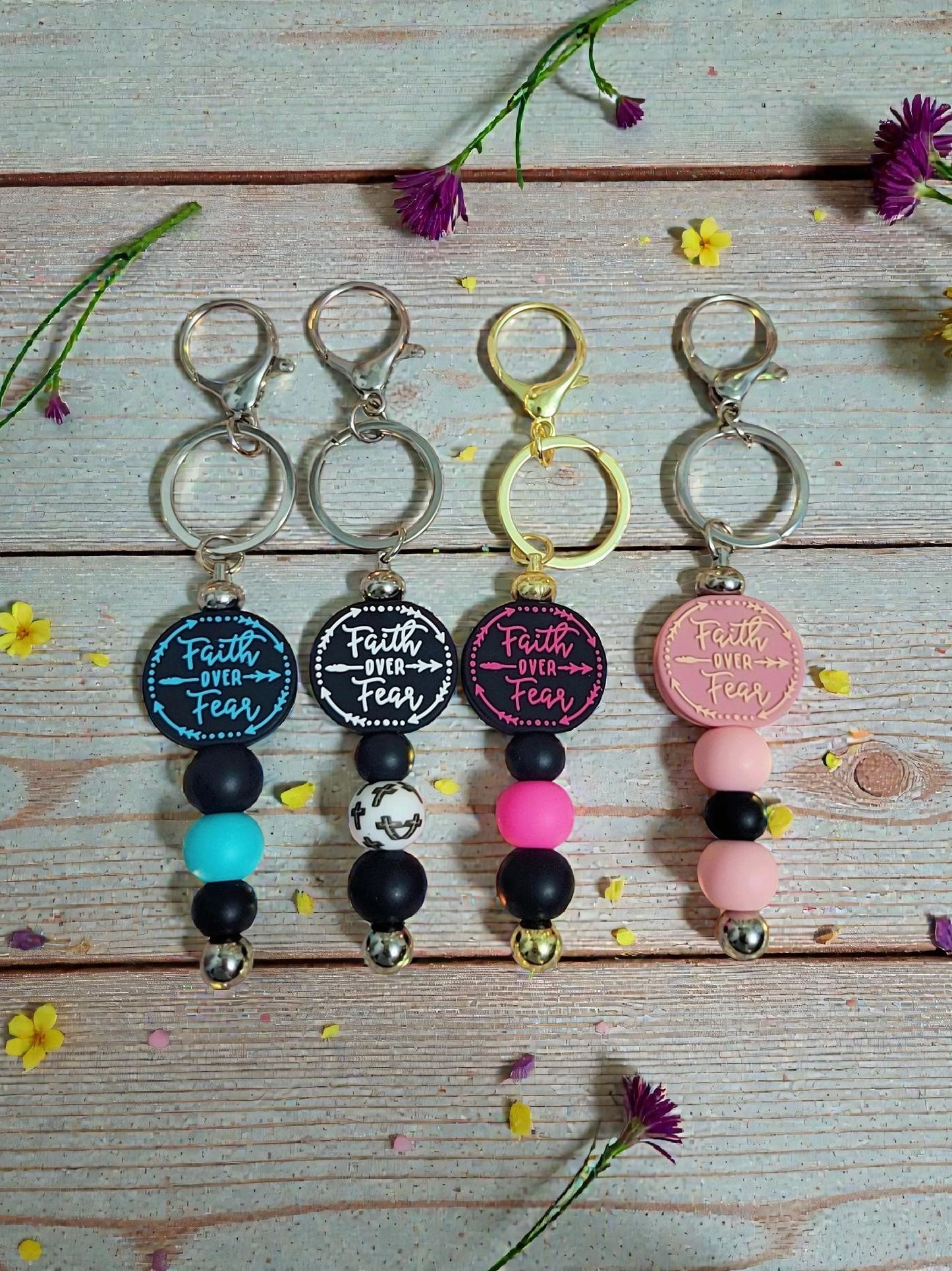 Faith over Fear Keychains