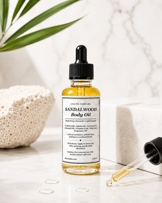Sandalwood Body Oil for Men| Skincare For Him| Moisturizing Skin Conditioner