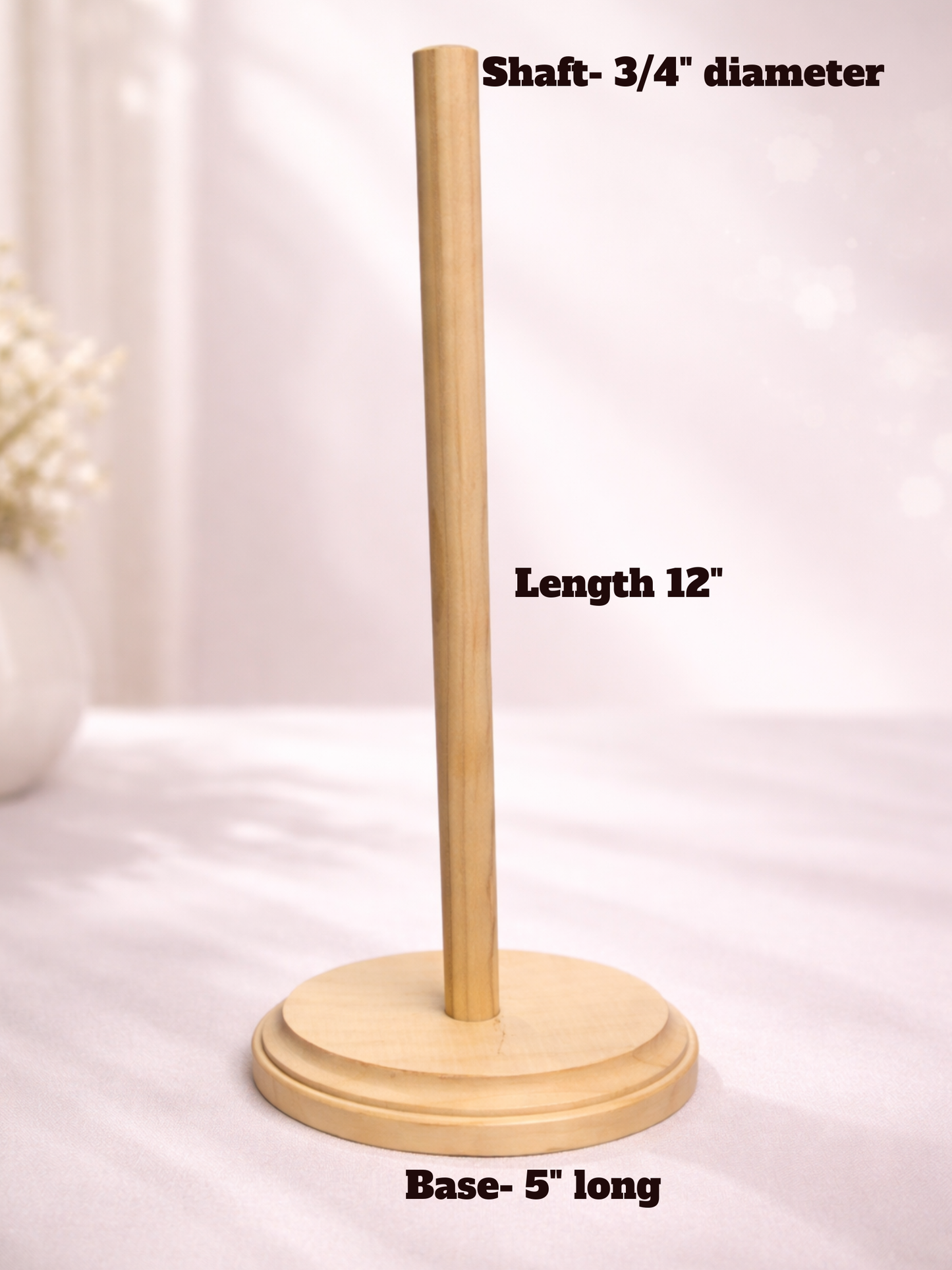 Wood Mannequin Head Stand