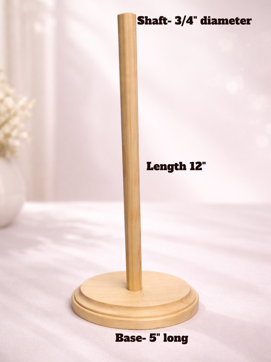Wood Mannequin Head Stand