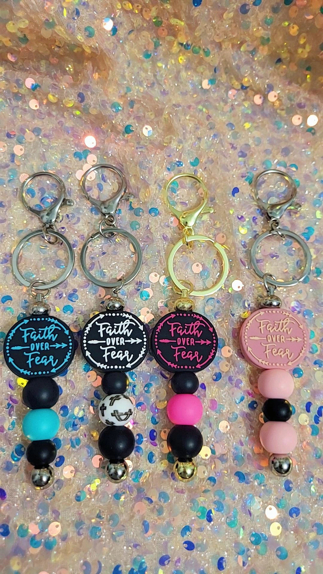Faith over Fear Keychains
