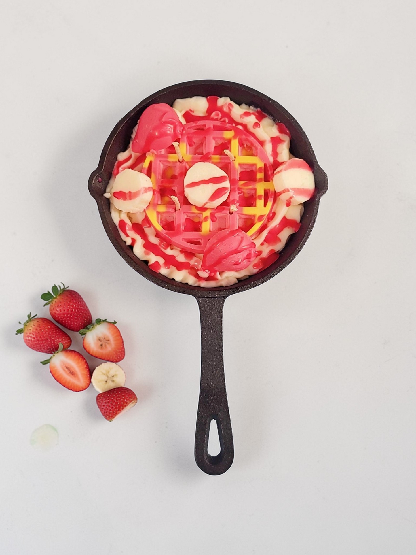 Strawberry & Banana Cast Iron Skillet Soy Candle