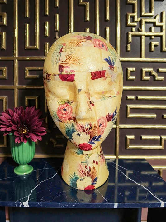 Decoupage Mannequin Head