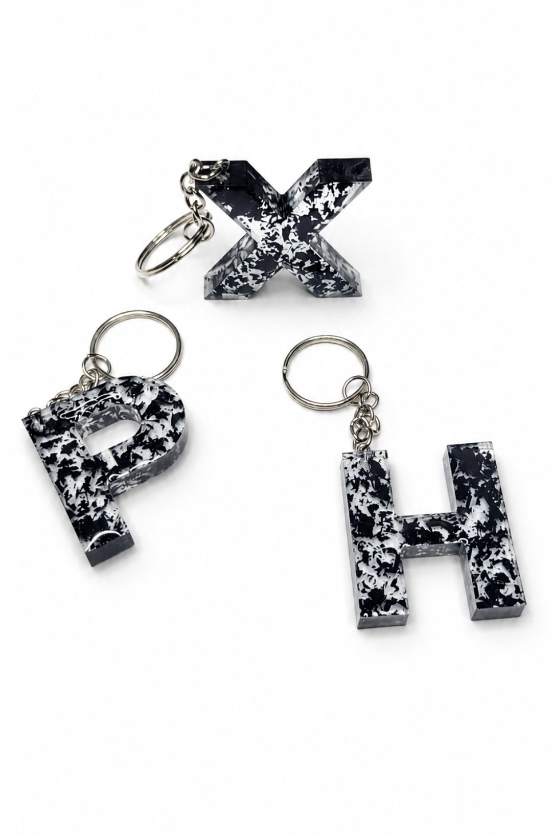 Black letter Keychain