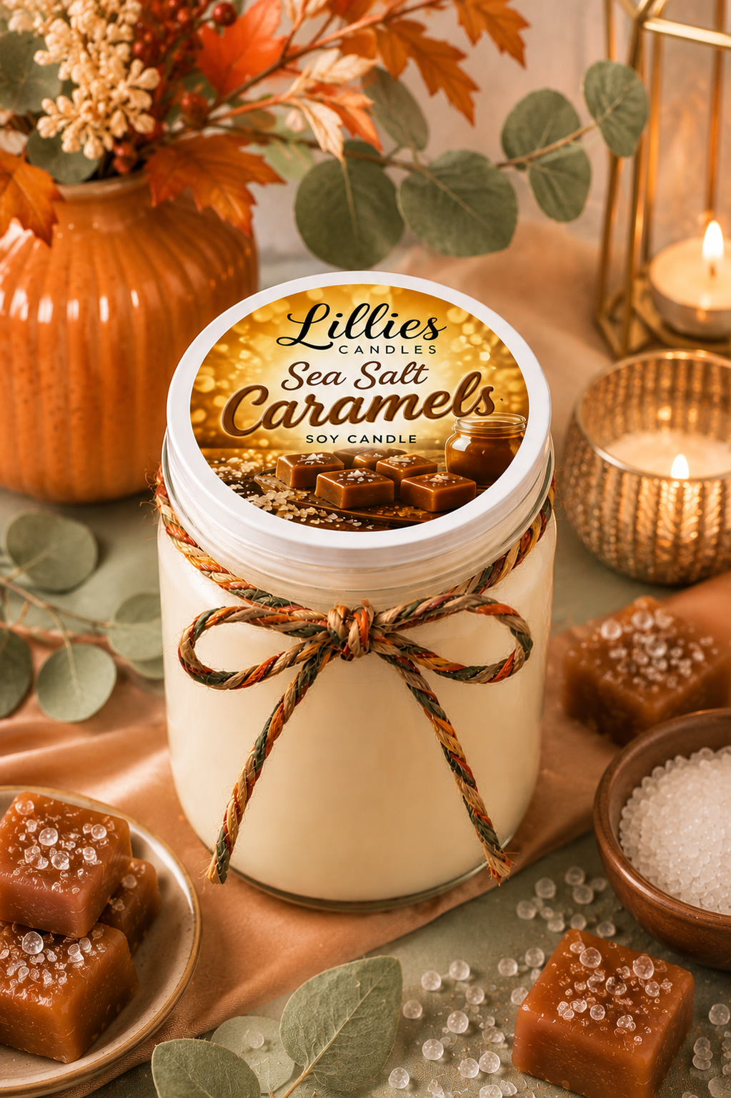 Sea Salt Caramels Soy Candle