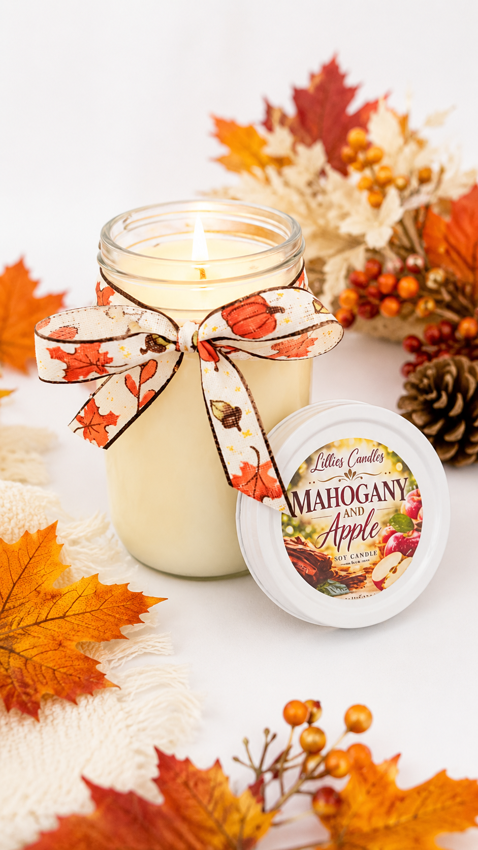 Mahogany and Apple Soy Candle
