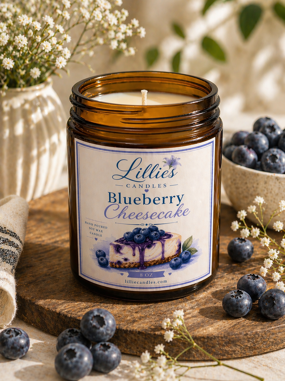 Blueberry Cheesecake Candle