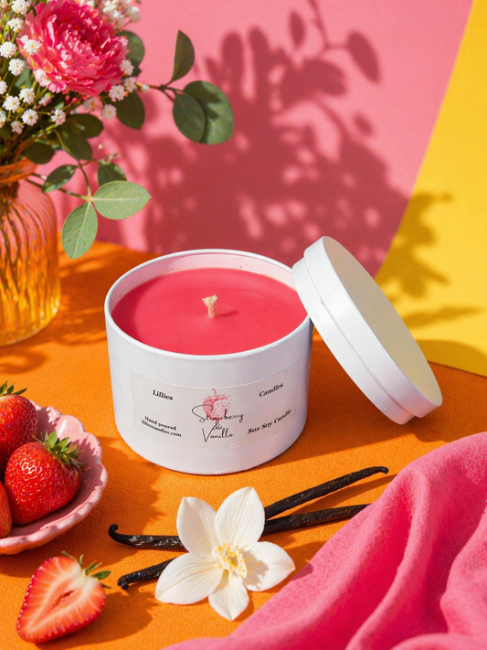 Strawberry & Vanilla Soy Candle