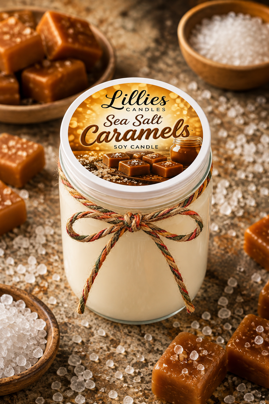Sea Salt Caramels Soy Candle