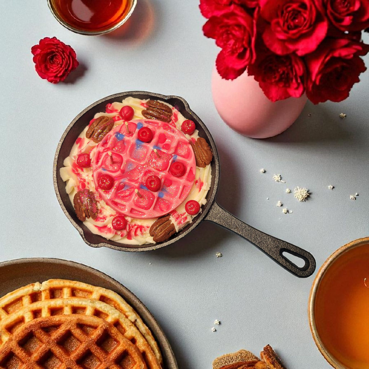 Waffle Bliss Cast Iron Skillet Soy Candle