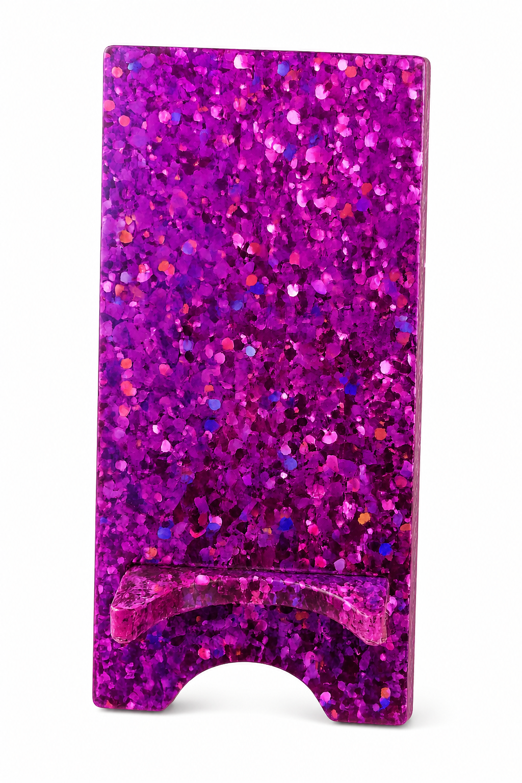 Purple resin phone stand| desk accessory|perfect gift| cell phone stand| Mobile device stand