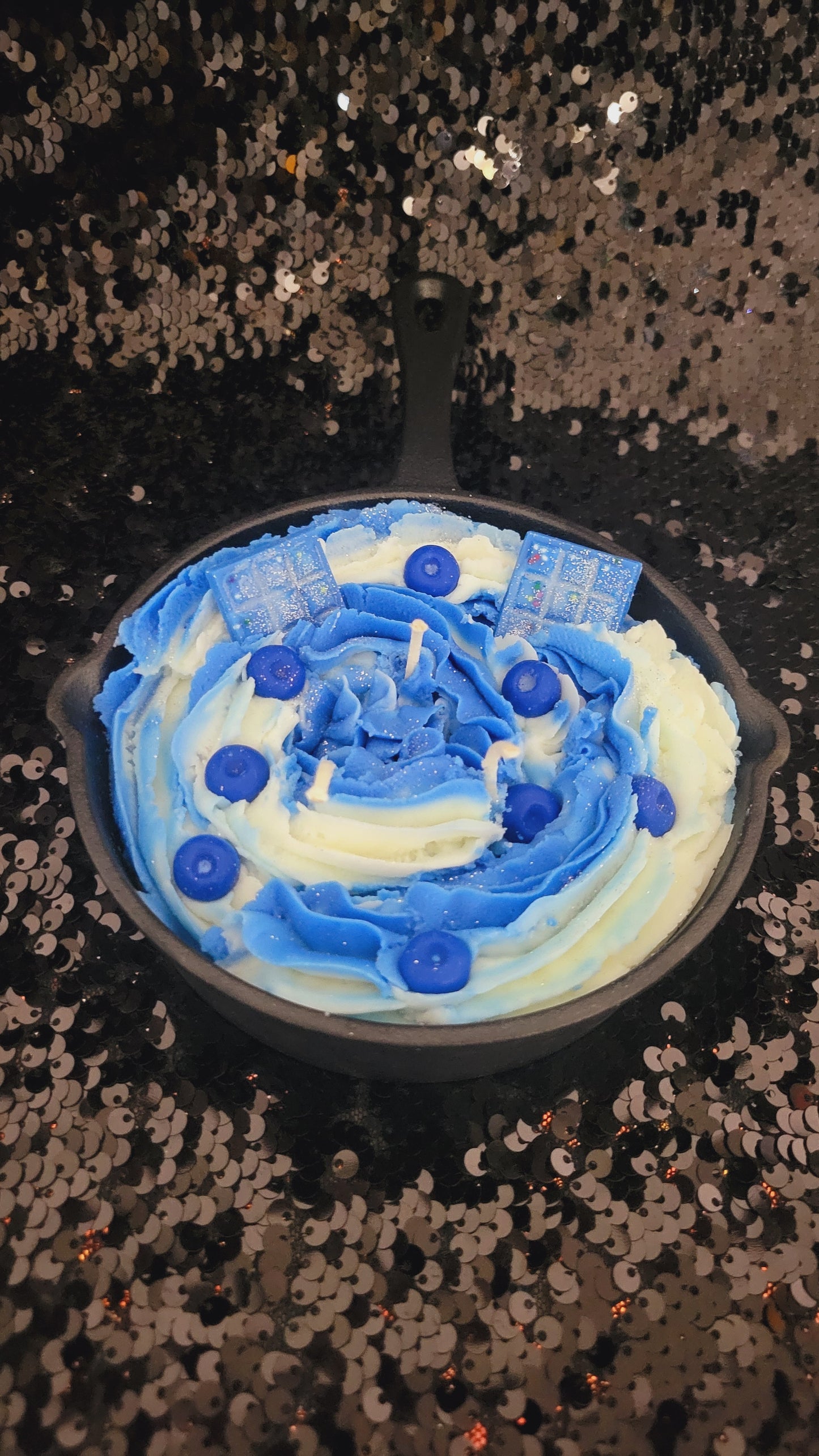 Blueberry Cheesecake Cast Iron Skillet Candle