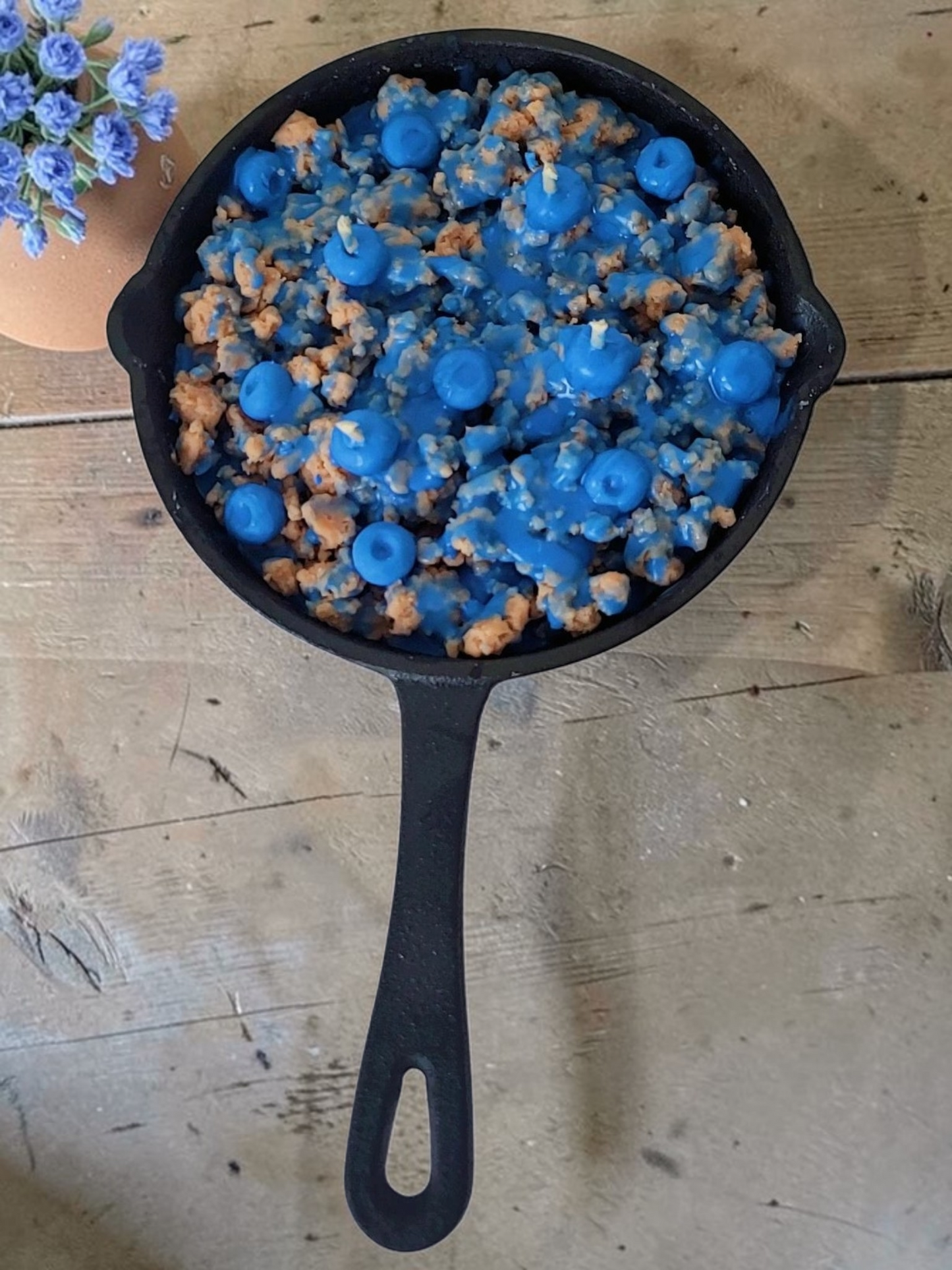 Blueberry Cheesecake Cast Iron Skillet Candle