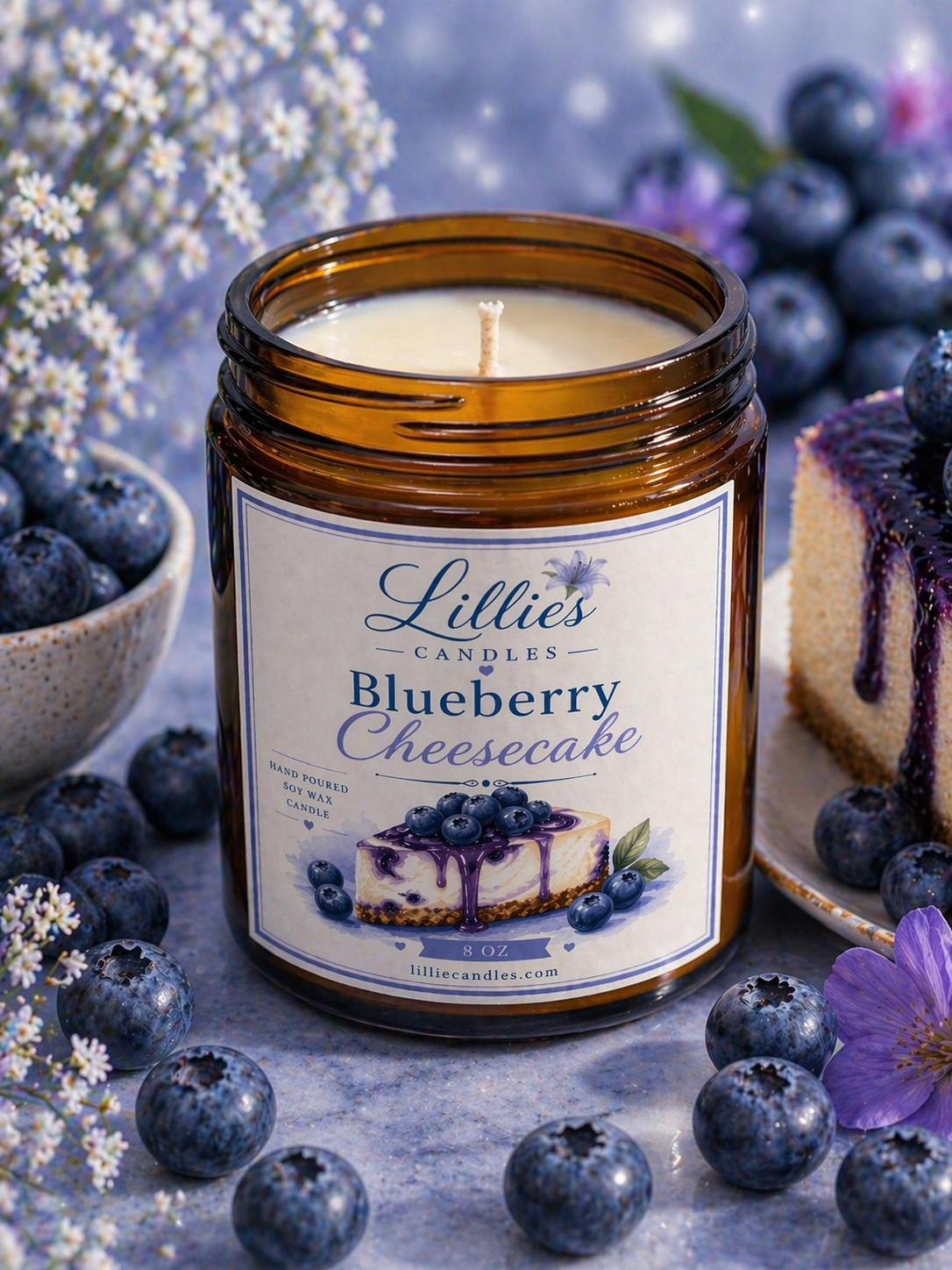 Blueberry Cheesecake Candle
